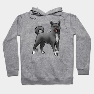 Dog - Korean Jindo - Black Hoodie